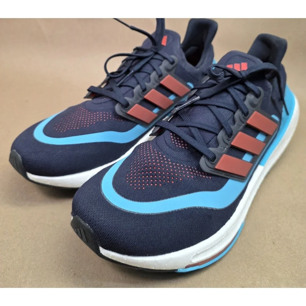 Adidas Ultraboost (Sz 14) Light Reflective Navy Blue Running Shoes Men's